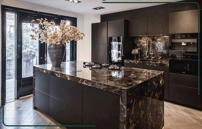 صفحه کابینت طرح سنگ با ظاهر لوکس